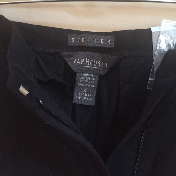 NWT Van Heusen Flare Leg Contour Waist Mid-Rise Stretch Pants Sz 8 - Picture 8 of 11